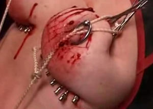 tit needles Extreme torture with